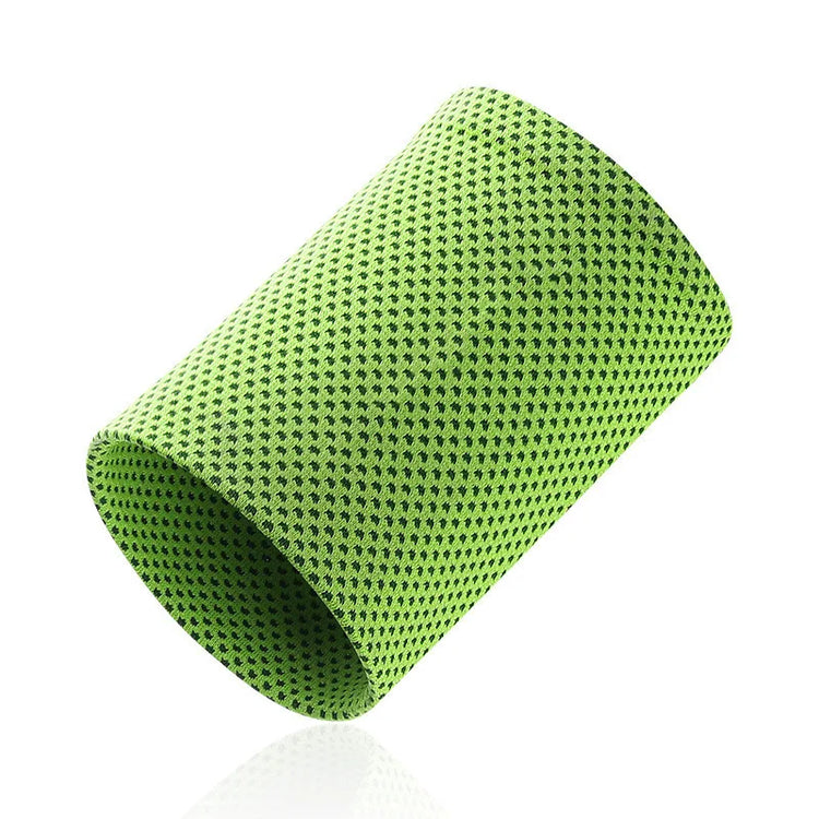 Bracelets sport rafraîchissants confort maintien absorption - coloris vert - Wellness Fusion