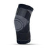 Manchon compression genou sangles ajustables course sport - coloris gris - Wellness Fusion