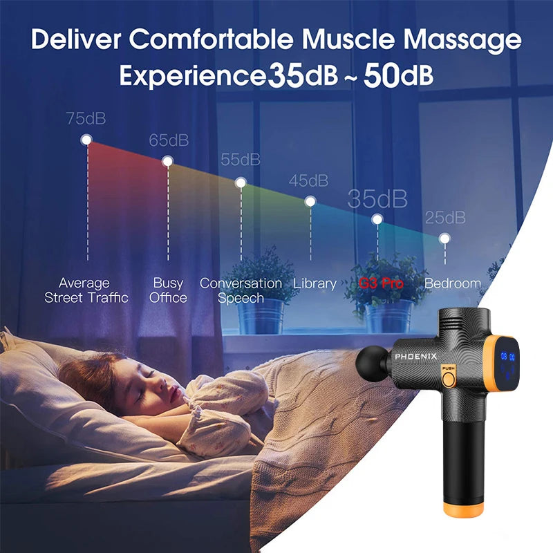Phoenix A2 pistolet massage professionnel - Wellness Fusion