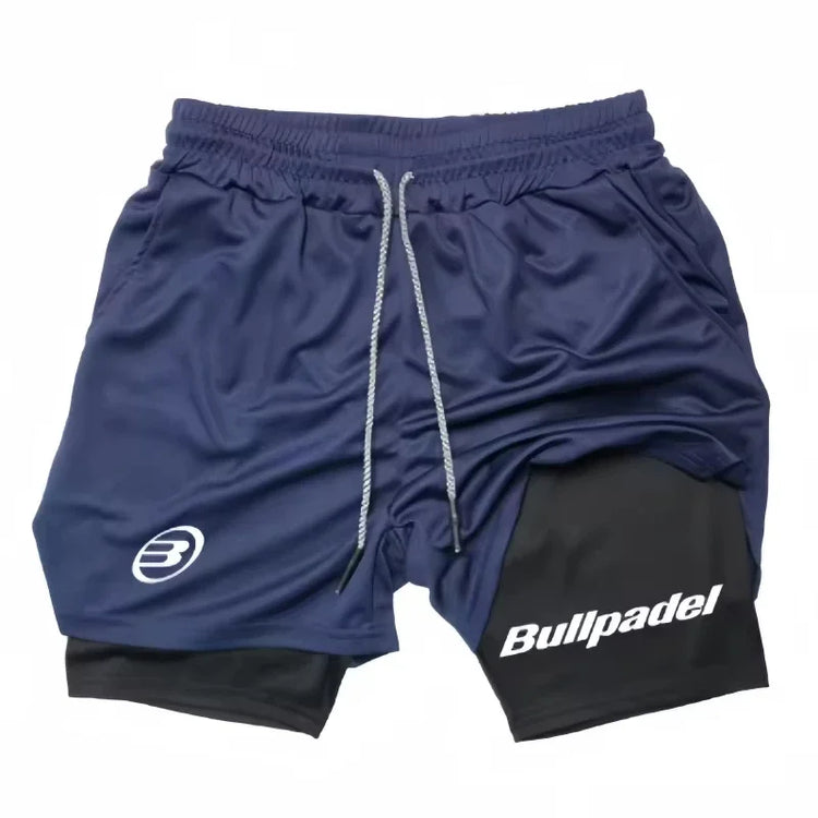 Short sport homme respirant séchage rapide fitness - coloris marine - Wellness Fusion