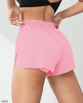 Short sport femme taille haute coupe slim respirante été fitness - Wellness Fusion