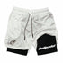 Short sport homme respirant séchage rapide fitness - coloris blanc - Wellness Fusion