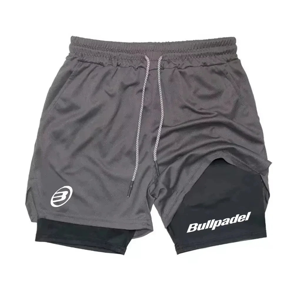 Short sport homme respirant séchage rapide fitness - coloris gris - Wellness Fusion