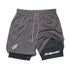 Short sport homme respirant séchage rapide fitness - coloris gris - Wellness Fusion