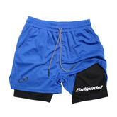 Short sport homme respirant séchage rapide fitness - coloris blue - Wellness Fusion