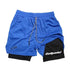 Short sport homme respirant séchage rapide fitness - coloris blue - Wellness Fusion