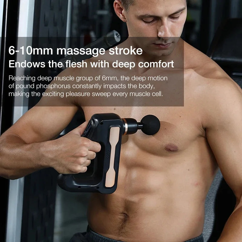 Pistolet massage électrique fascia récupération musculaire - Wellness Fusion