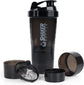 Shaker protéine 500ml portable mélangeur fitness - coloris noir - Wellness Fusion