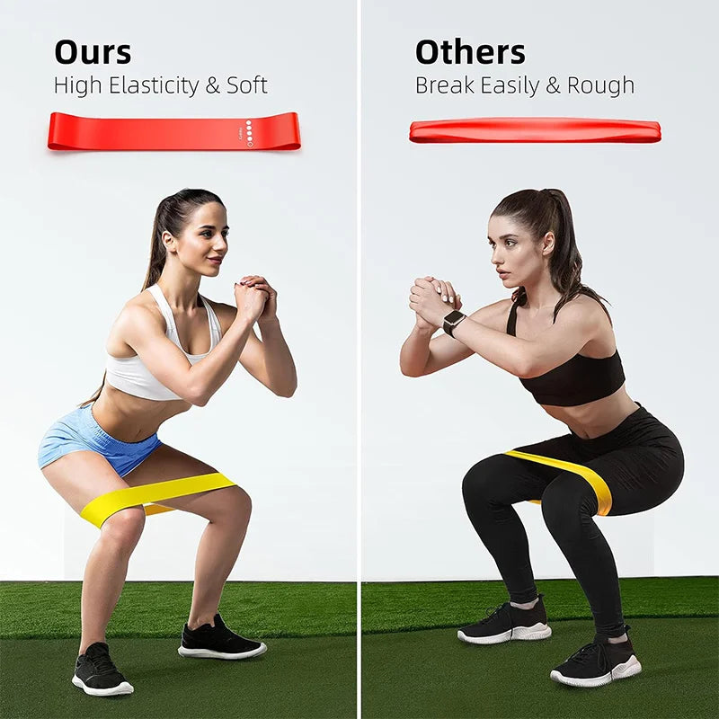 Différent Resistance Bands Yoga Band Fitness Exercice Training Hip Tension Band Leg Squat Dance Elastique Loop Stretch Band