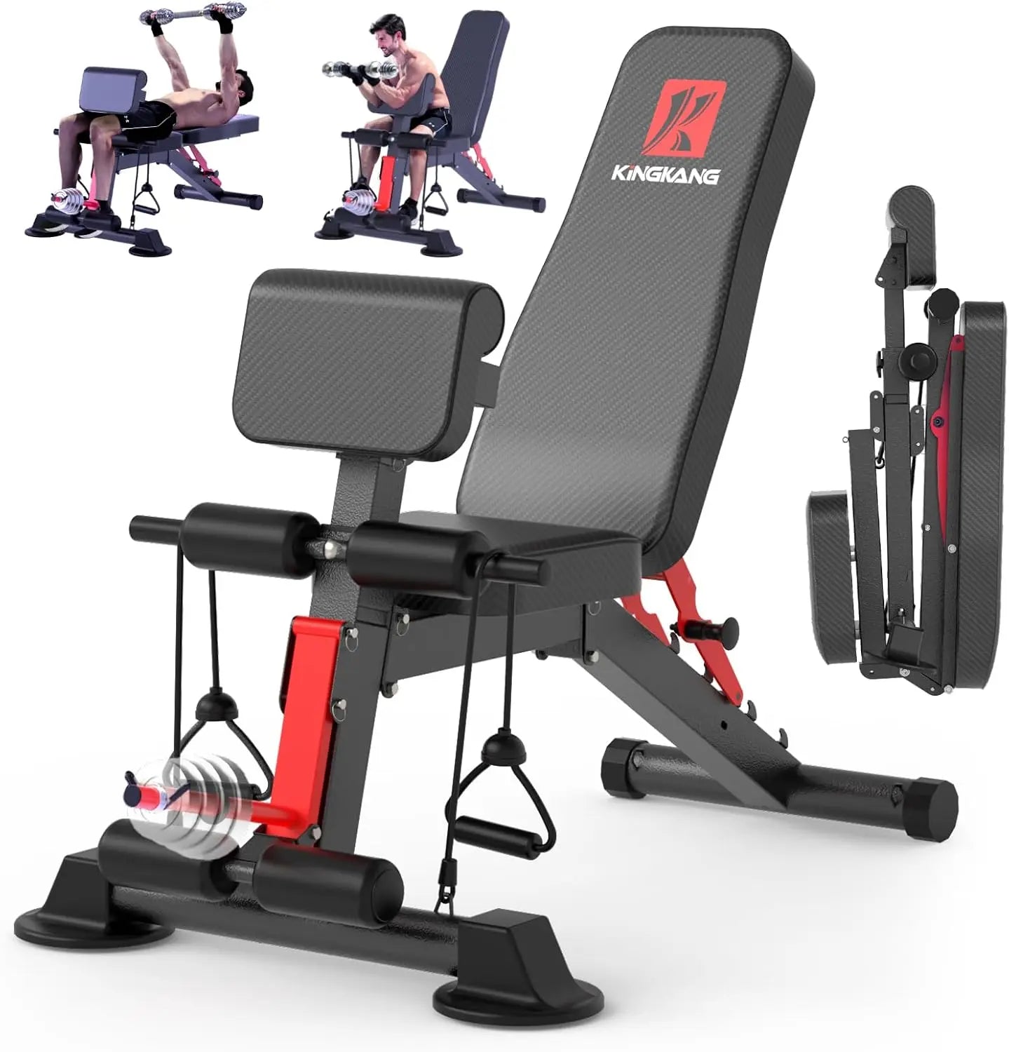 Banc de musculation pliable multifonction – 14 en 1