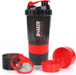 Shaker protéine 500ml portable mélangeur fitness - coloris rouge - Wellness Fusion